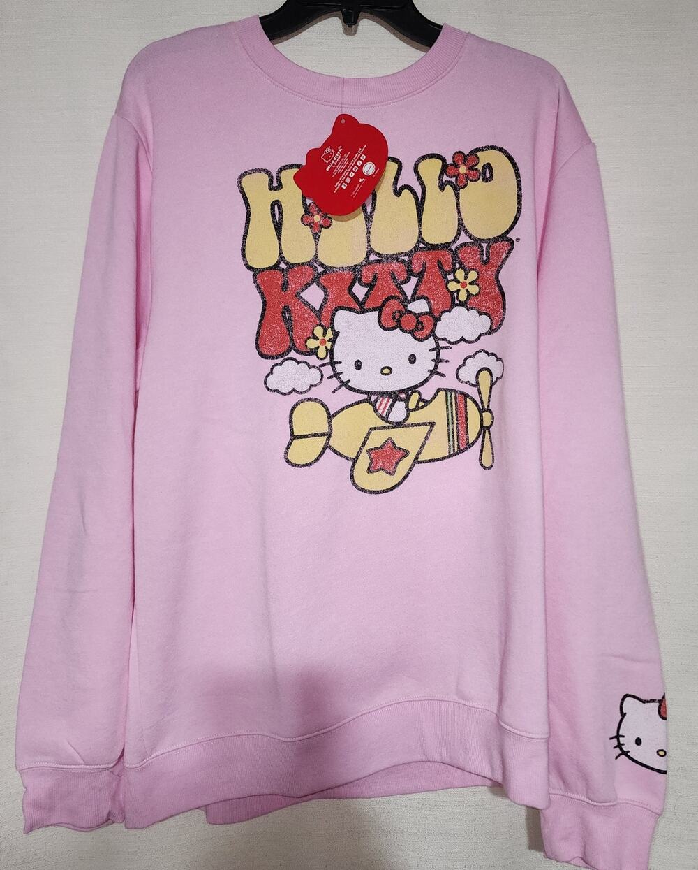 Hello kitty sweater girls faded graphic X-Large